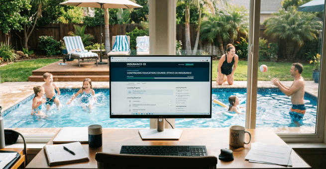 Suggestions for how to balance completing your insurance CE with a busy summer schedule