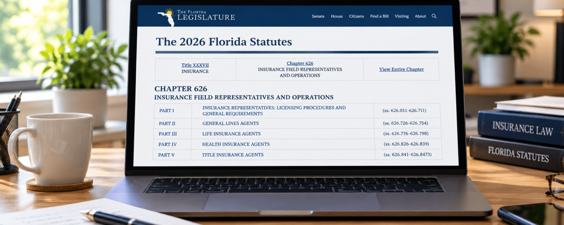 Florida insurance laws for agent exam