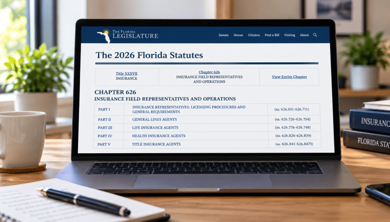 Florida insurance laws for agent exam