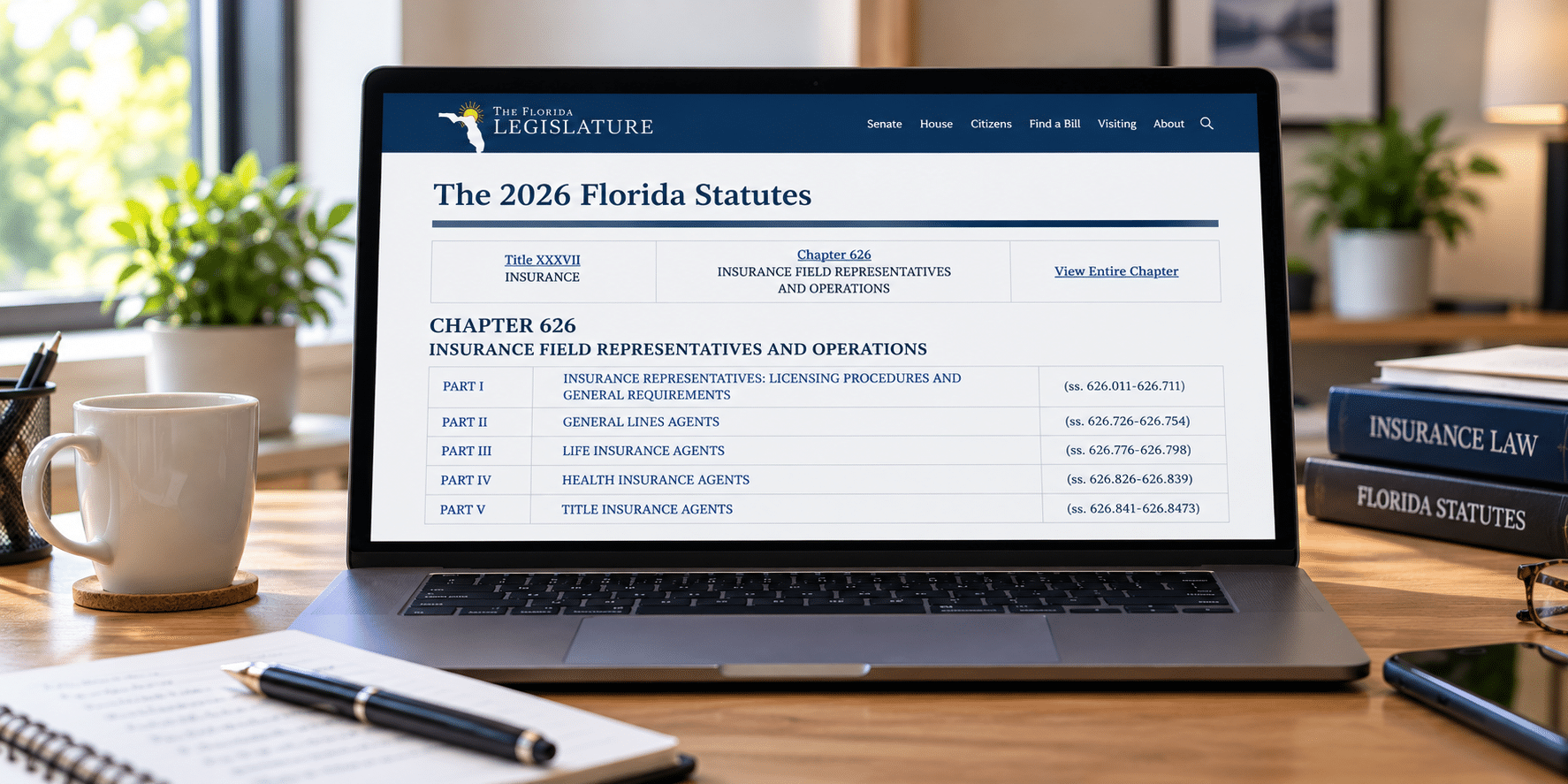 Florida insurance laws for agent exam